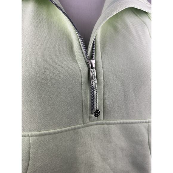Lululemon Scuba Oversized Half Zip Hoodie Funnel Neck Green Women's Size M/L - Picture 7 of 13
